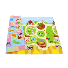 Baby Care educational children's play mat - "Busy Farm" (M) (SLIM)