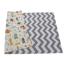 Dwinguler Children's playmat "Zig Zag Grey" (M) (SLIM)