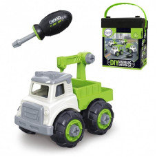 Вупи-разборка игрушечного грузовика с вращающимися колесами и отверткой
