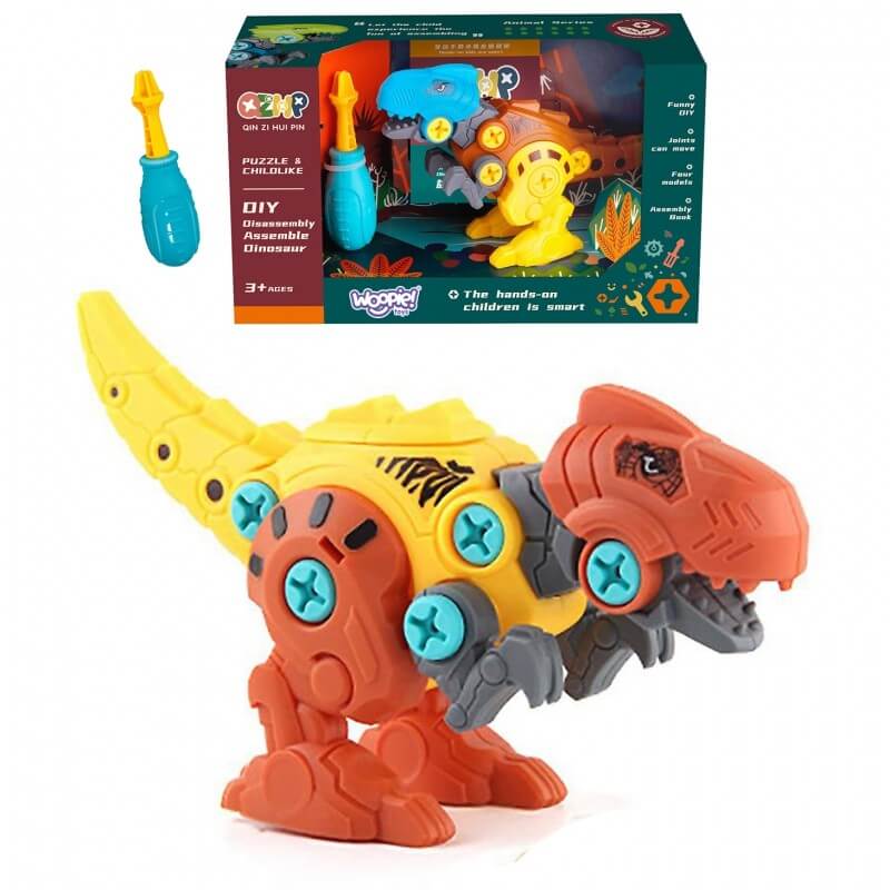 WOOPIE 41007 Dinozaurs Tiranozaurs Rekss salikšanai/ar skrūvēm
