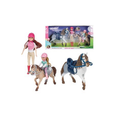 WOOPIE Mother and Daughter Set with Horse Figures
