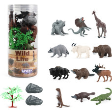 Woopie Set of Wild Animals Figurines 15 pcs.