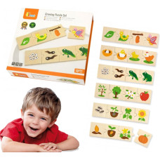 Viga Toys Деревянный пазл Выращивание животных и растений