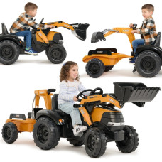 Falk Case CE Pedal Tractor with Backhoe Loader and Trailer 3-7 years