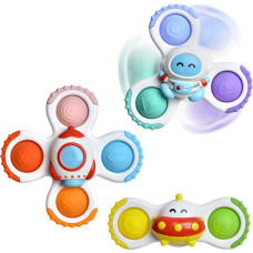 Woopie BABY Spinner Sensory Toy Rocket Alien Ufo 3 pcs.