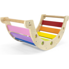 Viga Toys VIGA Деревянный мост-качалка 2в1 Монтессори-качели Радуга