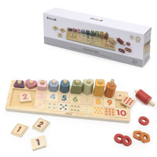 Viga Toys VIGA PolarB Koka Abacus Šķirotājs Mācību Skaitļi Montessori