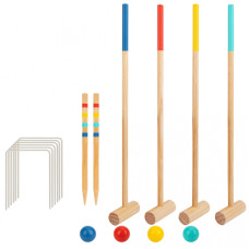 Tooky Toy Koka kriketa dārza sporta spēle 4 personām