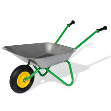 Rolly Toys Gray metal wheelbarrow for children