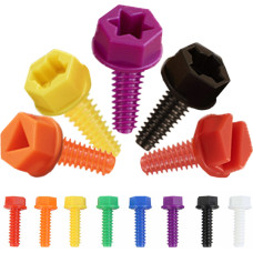 Masterkidz Colorful Screws 5 Shapes For Creative STEM Board 512 Pcs Mix Colors