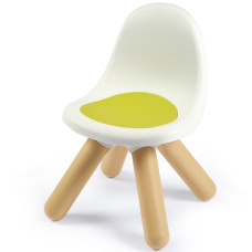 Smoby Садовый стул со спинкой для комнаты, бело-зеленый