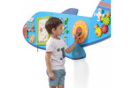 Viga Toys Sensoriski izglītojošs koka manipulācijas dēlis Viga Plane Montessori