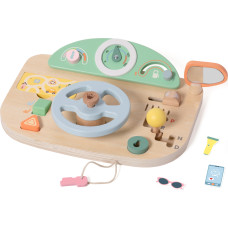 Classic World Drewniana Tablica Manipulacyjna Wielofunkcyjna Kierownica Motoryczna