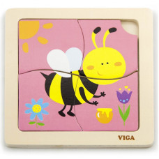 Viga Toys VIGA Handy Wooden Bee Puzzle