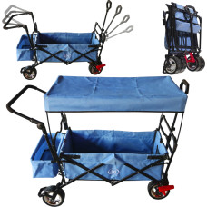 AXI Foldable Beach Cart with Roof Brake and 80Kg Bag