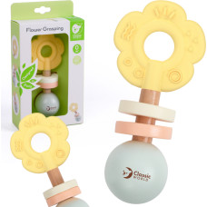 Classic World Koka pasteļtoņu grabulītis 2in1 zieds