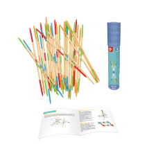 Tooky Toy Koka arkādes atjautības spēle bērniem, savācēju kociņi, 31 gab.