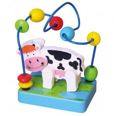 Viga Toys VIGA Wooden Labyrinth Motor Loop Little Cow