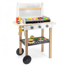 Viga Toys VIGA Large Wooden Grill for Children + 47 Accessories