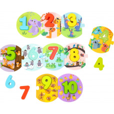 Tooky Toy Educational Puzzle Montessori Puzzle Learning Counting
