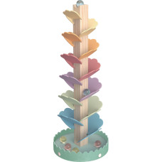 Tooky Toy Wooden Colorful Spinning Tower for Children