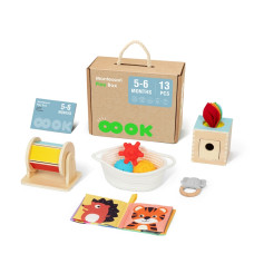 Tooky Toy Box XXL Box Монтессори Развивающая 6 в 1 сенсорная 5-6 месяцев