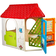 Feber Dārza māja ar virpuļdurvīm + 6 rotaļu laukumiem
