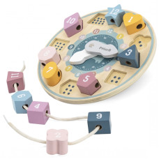 Viga Toys VIGA PolarB Shape Sorter Clock Montessori threader