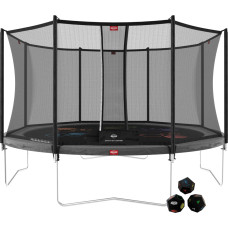Berg Favorit Gray trampoline 430 cm + Comfort Safety Net + LEVELS Arcade and Logic Game