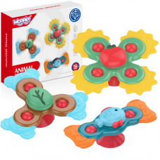 Woopie BABY Spiner izglītojoša maņu rotaļlieta 3in1 krāsaina