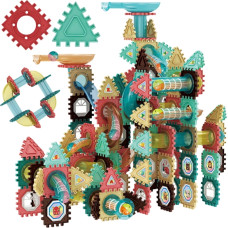 Woopie Klocki Konstrukcyjne 3D Zestaw Edukacyjny Tor Kulkowy Kulodrom Wafle 228el.