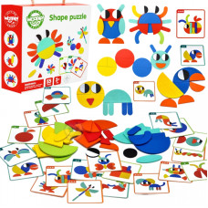 Woopie ZAĻĀ koka Montessori puzle 40 raksti, ko atjaunot 55 gab. FSC sertificēts