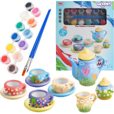 Woopie Paintable Ceramic Tea Service Set