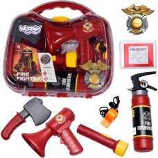 Woopie Firefighter's suitcase with fire extinguisher set, 7 pcs.