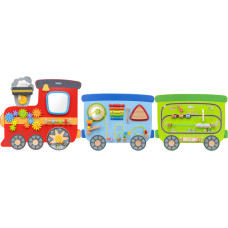 Viga Toys Деревянная сенсорно-манипуляционная доска VIGA EDU Train