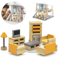 Viga Toys VIGA PolarB Furniture Set for Dollhouse Living Room