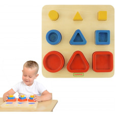 Masterkidz Formu šķirotājs ģeometriskie bloki Montessori