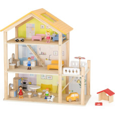 Viga Toys Деревянный кукольный домик VIGA с куклами и аксессуарами