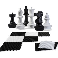 Rolly Toys Liels dārza šaha komplekts dārzam, ieskaitot 64 cm šaha dēli