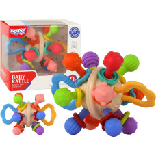 Woopie BABY Soft Rattle 2in1 Teether Sensory Toy for Babies 0m+