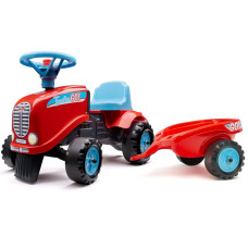 Falk GO Sarkanais traktors ar piekabi no 1 gada