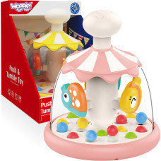 Woopie BABY Colorful Animals Pink Spinning Top with Balls Carousel