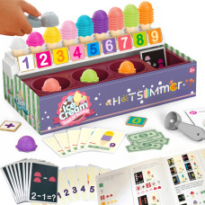 Woopie Educational Ice Cream Parlor XXL Restaurant Shop + Learning to Count 87 pcs.