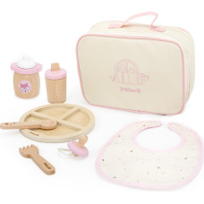 Viga Toys VIGA PolarB Wooden Doll Feeding Set Bag - with Bottle and Bib
