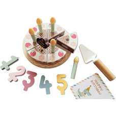 Tooky Toy Wooden Birthday Cake with Turnip Candles