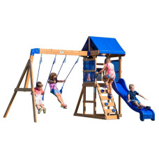 Backyard Discovery Wooden Playground Aurora House Slide