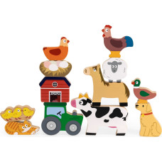 Viga Toys VIGA Stack Puzzle Farm Animals