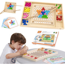 Viga Toys VIGA koka bumbiņu spēle Catch and Match Montessori Puzzle