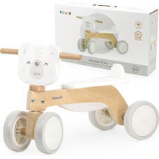 Viga Toys VIGA PolarB Деревянная поездка на белом медведе на мягких колесах