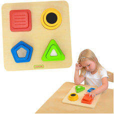 Masterkidz Koka formu šķirotājs materiāli virsmas faktūras Montessori